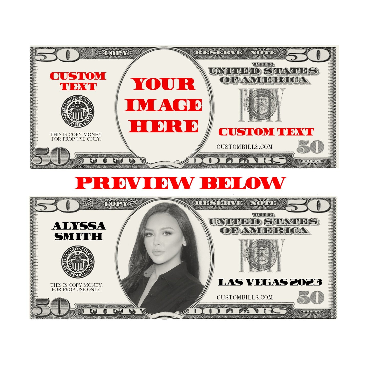 Customize Your Own Dollar Bills - Custom Bills