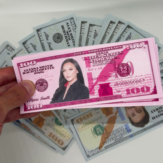 Full Color Pink Custom Dollar Bills